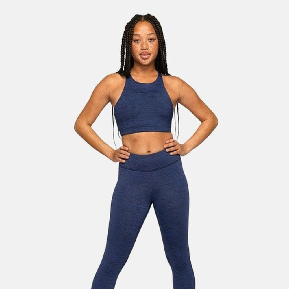 Outdoor Voices Move Free Crop Blue Size M
